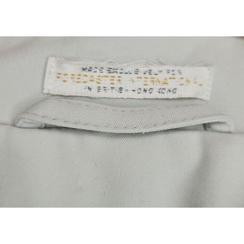 Forecaster Of Boston Vintage Beige Button Up Long Coat Mens Size 18 1/2 Overcoat - Picture 7 of 8